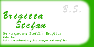 brigitta stefan business card